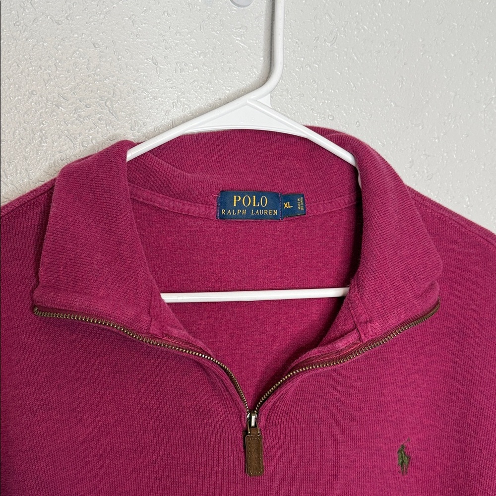 Polo Ralph Lauren Men's Estate Rib Quarter-Zip Pullover Sweater Size XL - Picture 3 of 6